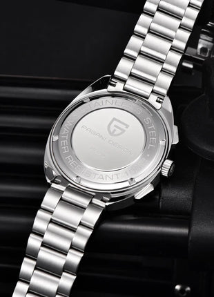 Orologio da Uomo PAGANI DESIGN con Quadrante Giallo, Cronografo al Quarzo, Movimento Giapponese VK63, Vetro Zaffiro, Impermeabile, Novità 2026