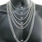 Men's 925 Sterling Silver Necklace 2/4/6/8/10/12MM 40-75cm Face Chain Necklace Lobster Clasp Men And Women Engagement Jewelry PlatiNum