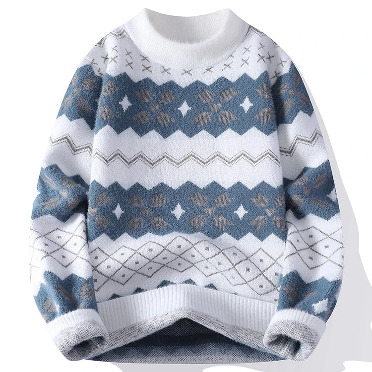 Winter Sweaters for male men thick O-neck sweater men Student youth sweaters autumn Men's wool Casual Knitwear Pullover