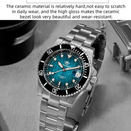 ADDIESDIVE Hot Selling Men's Automatic Watch Sapphire Glass 200m Waterproof Watch BGW9 Night Light Classic Men's Watch AD2536
