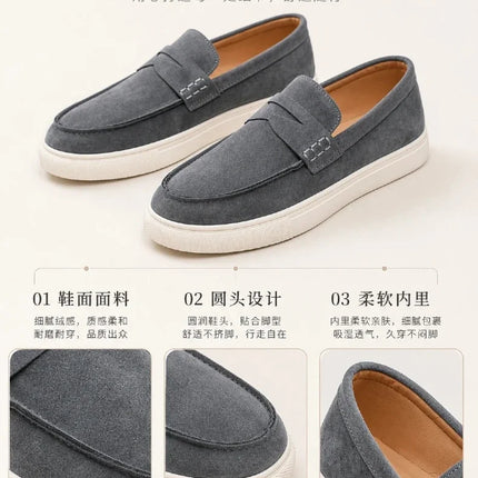 Mocassini classici da uomo, scarpe casual traspiranti senza lacci, scarpe da uomo di design, comode scarpe da guida antiscivolo, mocassini da uomo