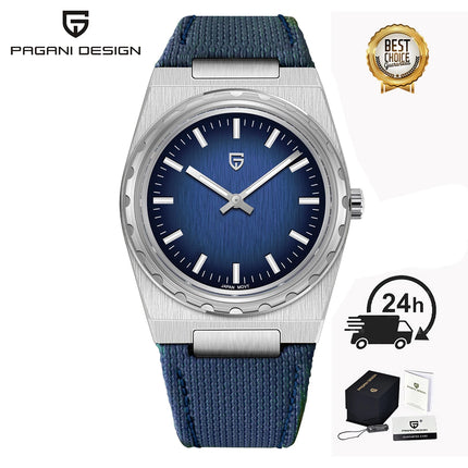 PAGANI DESIGN 2026 Nuovo Orologio al Quarzo Sottile da Uomo 7MM VJ21 37MM Zaffiro Acciaio Inossidabile Impermeabile 10Bar Luminoso C3 Reloj Hombre