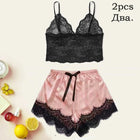 Pigiama da notte in raso da donna Set pigiama rosa Lingerie sexy Accappatoio Patchwork di pizzo Abito da notte in seta Pantaloni Indumenti da notte vestiti per la casa