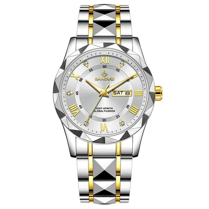 BANGWEI Orologio da donna elegante e lussuoso al quarzo, orologio da polso classico e semplice in acciaio inossidabile, con data automatica, impermeabile, con diamanti platinumshop