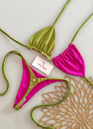 Micro Bikini 2026 Push Up Donna Costumi da Bagno Sexy Brasiliani Set Bikini Perizoma Stampa Biquini Abbigliamento Mare Estivo