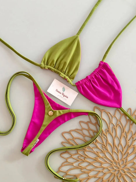 Nuovo Set Bikini Micro Sexy 2026, Costume da Bagno Brasiliano con Perizoma per Donna, Biquini Sexy