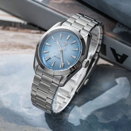 Watchdives WD0006 V2 Watch VH31 Sweep Second Quartz Movement Sapphire Luminous Stainless Steel Watches Waterproof 38mm Watch