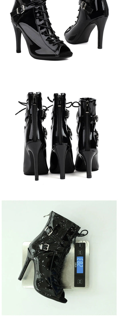 Sgesvier High Women Sandals Thin Heels Soft Stilettos Jazz Dance Female Shoes Sole Customizable Latin Dancing Sexy Plus Size 46