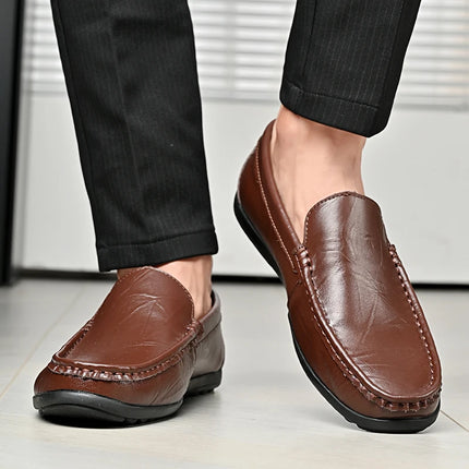 Scarpe Casual da Uomo in Pelle PU, Nuovi Arrivi, Mocassini Leggeri e Comodi, Scarpe da Guida e da Cerimonia, Slip-On