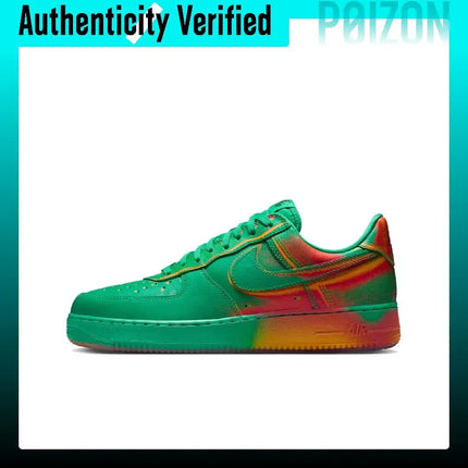 Nike Air Force 1 Breathable Skateboard Shoes Men's Green Orange IB6834-300