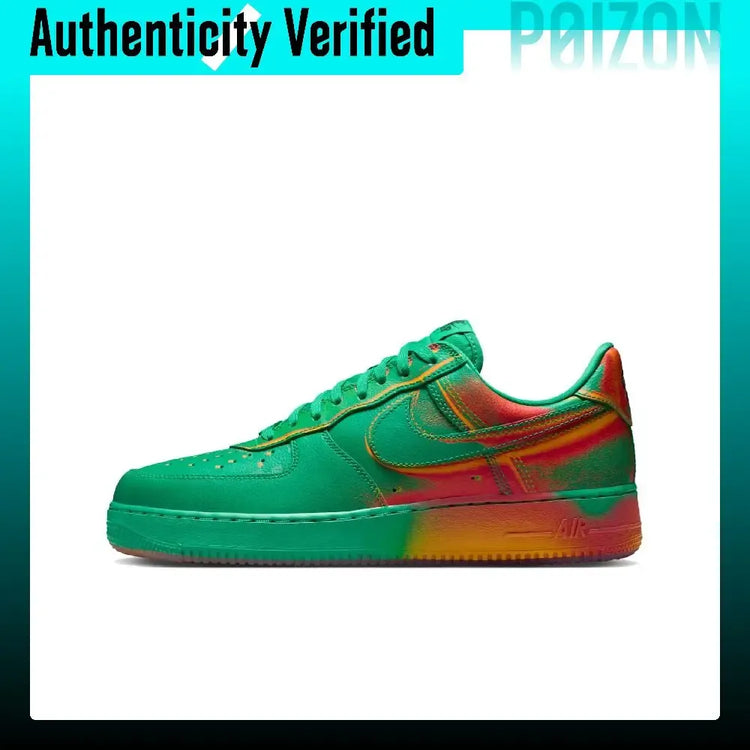 Nike Air Force 1 Breathable Skateboard Shoes Men's Green Orange IB6834-300