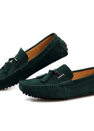 Mocassini da uomo primavera estate scarpe Casual in pelle scamosciata Slip-ons da uomo Luxury Brand Mocassin Man Plus Size 50 51 52 53 per piede grande