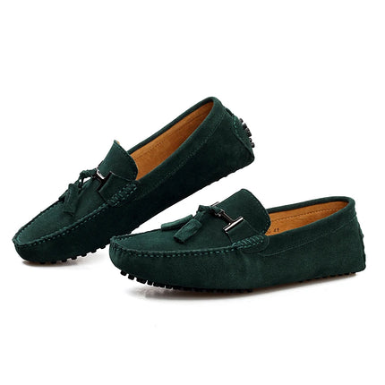 Mocassini da uomo primavera estate scarpe Casual in pelle scamosciata Slip-ons da uomo Luxury Brand Mocassin Man Plus Size 50 51 52 53 per piede grande