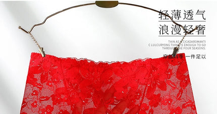 Transparent Lace Briefs Women Panties Girls Summer Underpants Plus Size Underwear Solid Color Sexy Lingerie XXL