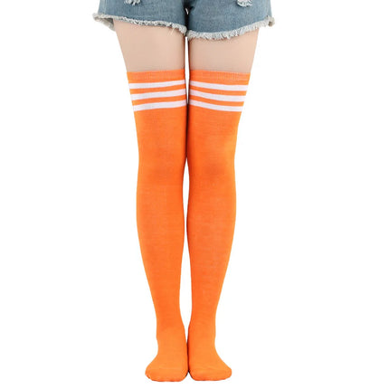 Calze Jk da donna Calzini cosplay per feste di Halloween Calzini sopra il ginocchio Calzini caldi Calza per stivali da donna Calzini lunghi a tripla banda