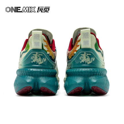 Onemix Original Designers Chinese Style Running Shoes for Men Luxury Women Shoes Breathable Sports Shoes Male Outdoor Sneaker PlatiNum