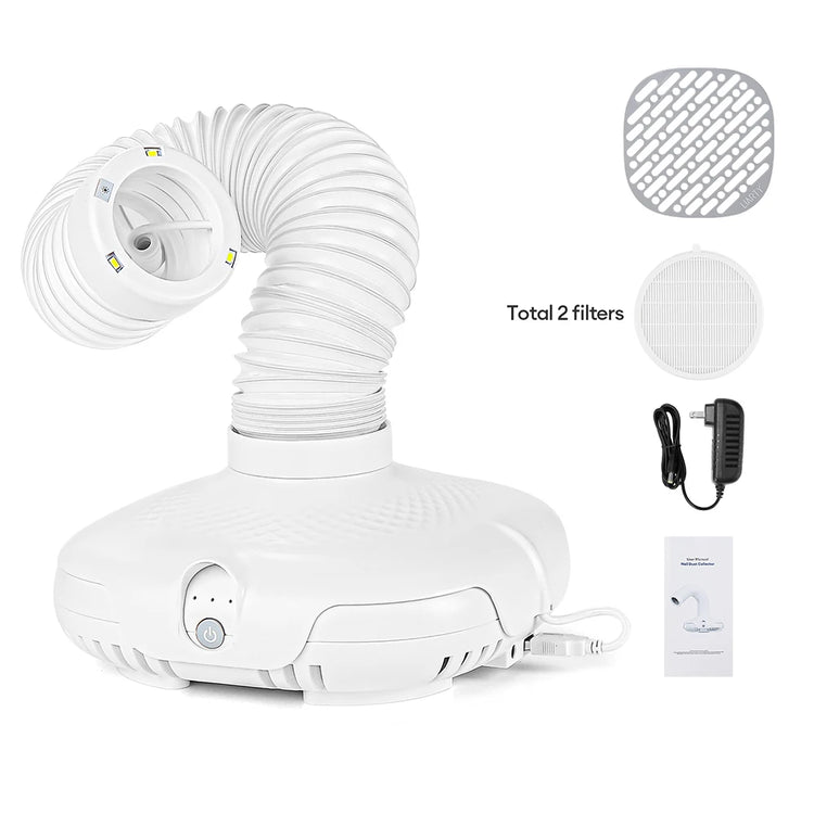 Powerful Nail Dust Collector Vacuum Extractor Manicure Machine With Replaceable Paper Filter Nail Salon Equipment