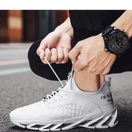 Scarpe da uomo Moda Mesh Traspirante Scarpe da ginnastica di alta qualità Piattaforma Suola morbida Tendenza casual Scarpe da corsa versatili Tenis Masculino