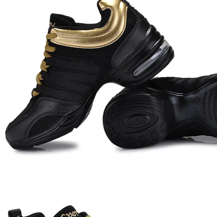 New Soft Outsole Breath Dance Shoes Women Sports Feature Dance Sneakers Jazz Hip Hop Shoes Woman Dancing Shoes Ladies Sneakers