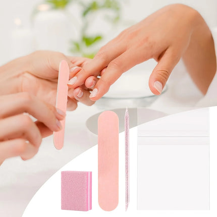 1set-30pcs Nail Care Kit: Mini Files, Buffers & Sticks - Perfect for Jewelry Polishing & Manicures