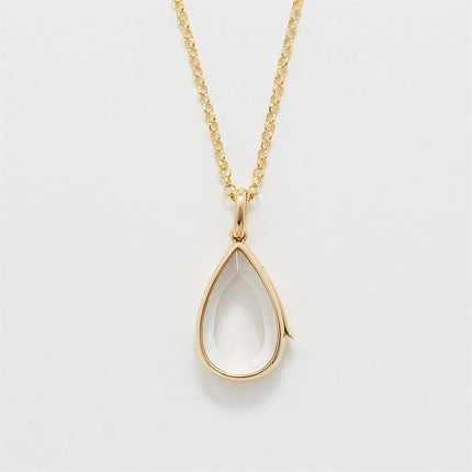 Small cute fashionable and trendy ocean hearts can be opened with necklaces water droplet pendants and small items PlatiNum