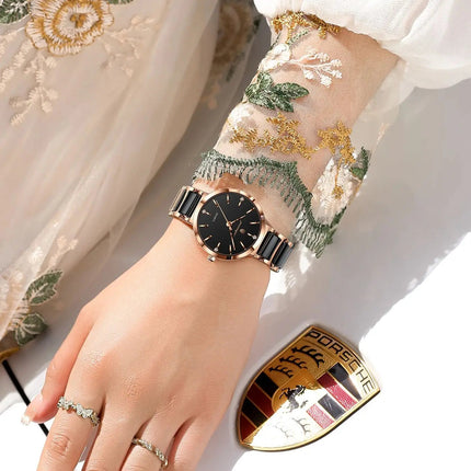 Orologio di lusso POEDAGAR Top Diamond per donna, orologio al quarzo da donna di alta qualità, impermeabile, in acciaio inossidabile, con scatola. platinumshop