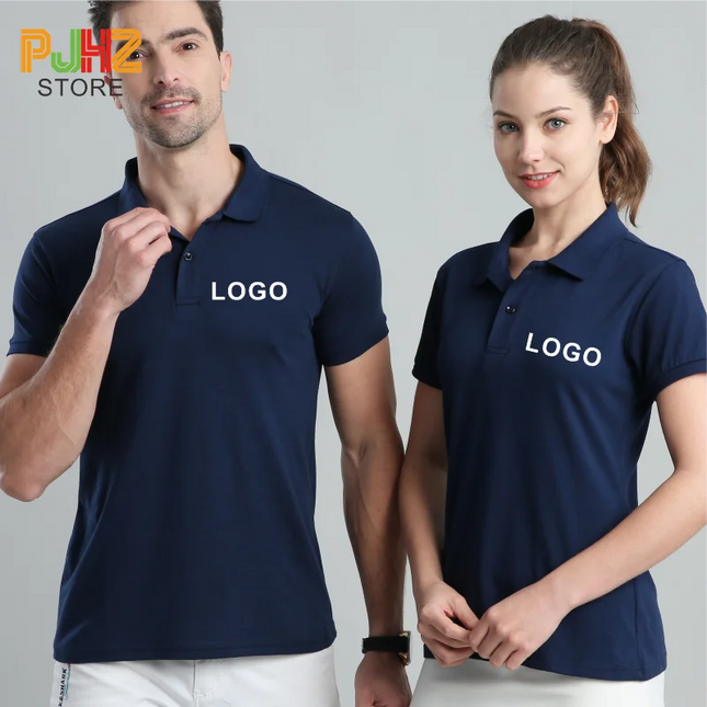 Summer Casual Polo Shirt Breathable Economical Custom Polo for Company Staff Work Polo Shirt with Custom Logo Print Embroidery