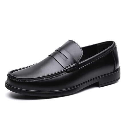 Mocassini in Pelle da Uomo Estate 2026, Scarpe Casual Slip-on Traspiranti, Comode per Camminare e per l'Ufficio
