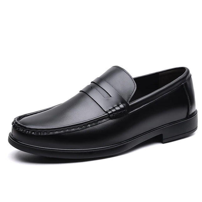 Mocassini in Pelle da Uomo Estate 2026, Scarpe Casual Slip-on Traspiranti, Comode per Camminare e per l'Ufficio