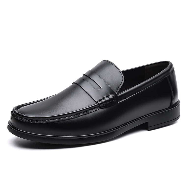 Mocassini in Pelle da Uomo Estate 2026, Scarpe Casual Slip-on Traspiranti, Comode per Camminare e per l'Ufficio
