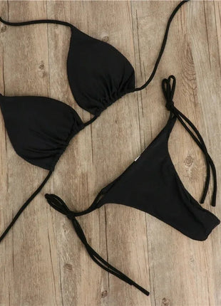 Costume da Bagno Estivo da Donna, Set Bikini Sexy con Reggiseno Imbottito Push-up e Perizoma, Due Pezzi, Abbigliamento da Spiaggia, Costume da Bagno Femminile Sexy platinumshop