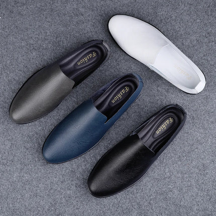 Scarpe da uomo in vera pelle Casual formali mocassini da uomo mocassini estate italiana traspirante Slip on scarpe da barca maschili Over Size 50 51
