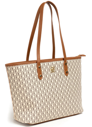 CH 2026 New Embossed Tote Bag Set 2Pcs Large Capacity Shoulder Bag with Pouch Luxury Designer Handbag for Women PlatiNum