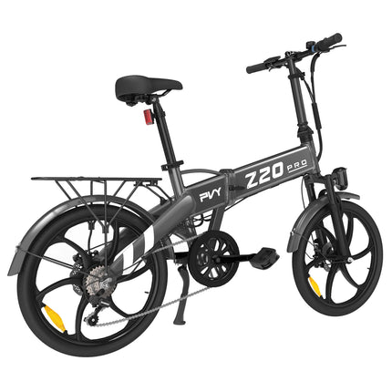 Bicicletta Elettrica Pieghevole PVY Z20 PRO, E-Bike per Uomo e Donna, 50N.m 250W 36V 10.4Ah, Batteria Rimovibile per Pendolarismo, con 7 Velocità