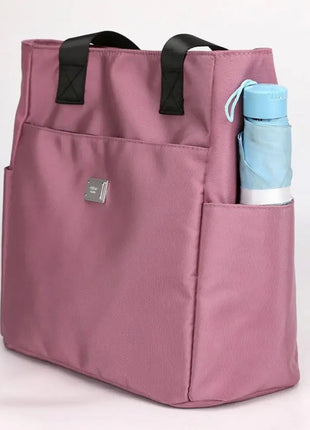 High Quality Large Capacity Handbag Tote Bags Lightweight Waterproof Nylon Shoulder Bag For Work School And Travel Shoulder Bags PlatiNum