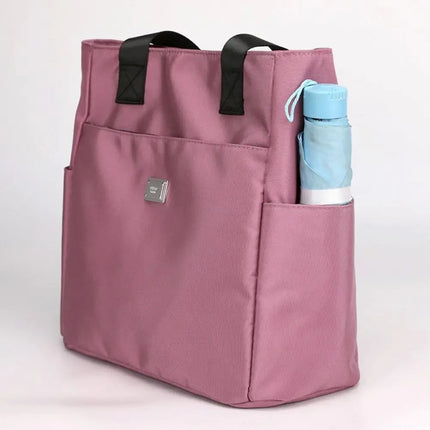 High Quality Large Capacity Handbag Tote Bags Lightweight Waterproof Nylon Shoulder Bag For Work School And Travel Shoulder Bags PlatiNum