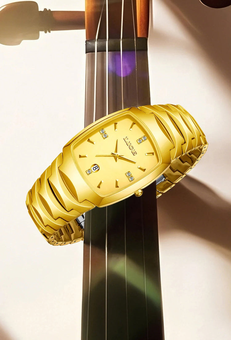 LIGE Orologio da Donna di Lusso alla Moda, Elegante e Semplice, in Acciaio Inossidabile, Casual, al Quarzo, con Calendario, Regalo Romantico per Signore, Novità platinumshop