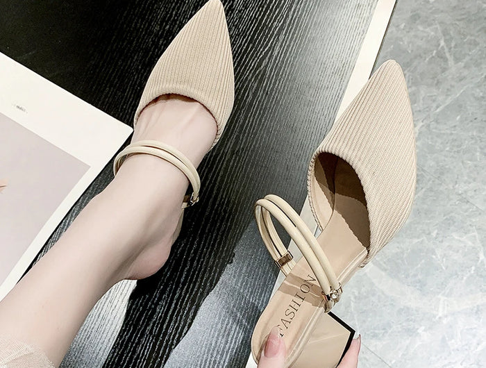 Stylish Casual Women's Sandals 2026 Comfortable Versatile Elegant with Mid-Heel Wear-Resistant Summer Style