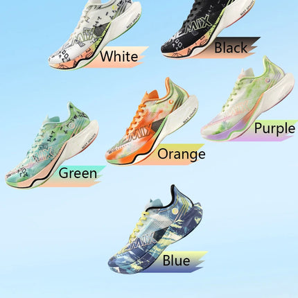 Scarpe da Corsa ONEMIX Marathon con Piastra in Carbonio, Supporto Professionale Stabile, Ammortizzazione, Ultra-leggere e Reattive per Uomo PlatiNum