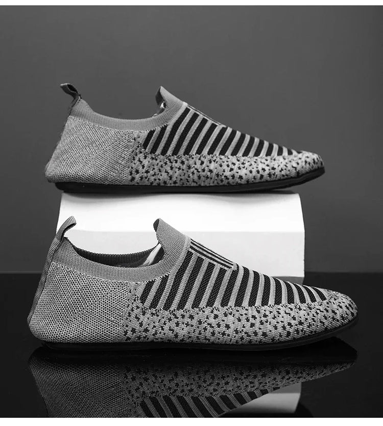 YRZL Mocassini in rete Mocassini da guida da uomo Appartamenti di alta qualità Scarpe da passeggio maschili Mocassini casual in mesh traspirante Scarpe estive da uomo