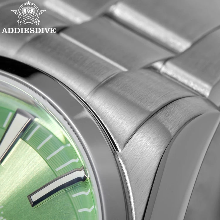 ADDIESDIVE Men's Automatic Mechanical Watch 316L Stainless Steel Luminous with Calendar 100M Waterproof Men's Wristwatch