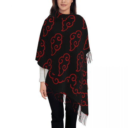 Neji Cloud Japanese Anime Shawl Wraps Women Winter Long Soft Scarf Pashmina Tassel Scarves