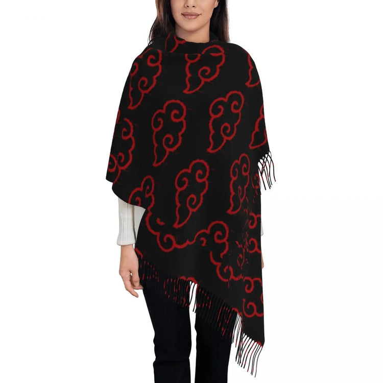 Neji Cloud Japanese Anime Shawl Wraps Women Winter Long Soft Scarf Pashmina Tassel Scarves