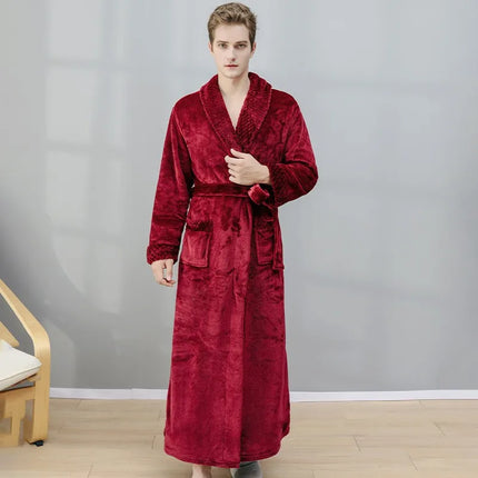 Donna Autunno e Inverno Caldo Lungo Velluto Corallo Spessore Coppia Accappatoi Da Bagno Uomo Donna Pigiama Doccia Accappatoio Asciugamani Da Bagno Per Adulti
