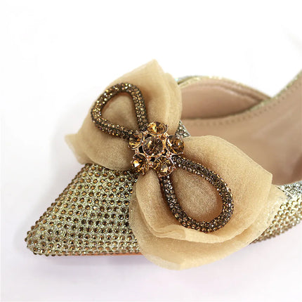 Ultimi Sandali da Donna di Lusso con Diamanti e Cristalli, Tacchi Alti alla Moda, Eleganti Scarpe Italiane da Donna per Feste