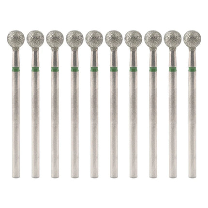 10Pcs Diamond Milling Cutter For Manicure Electric Nail Drill Bits Accessory Pedicure Machine Nail File Gel Remover Tool uñas Accesorios Y Herramientas