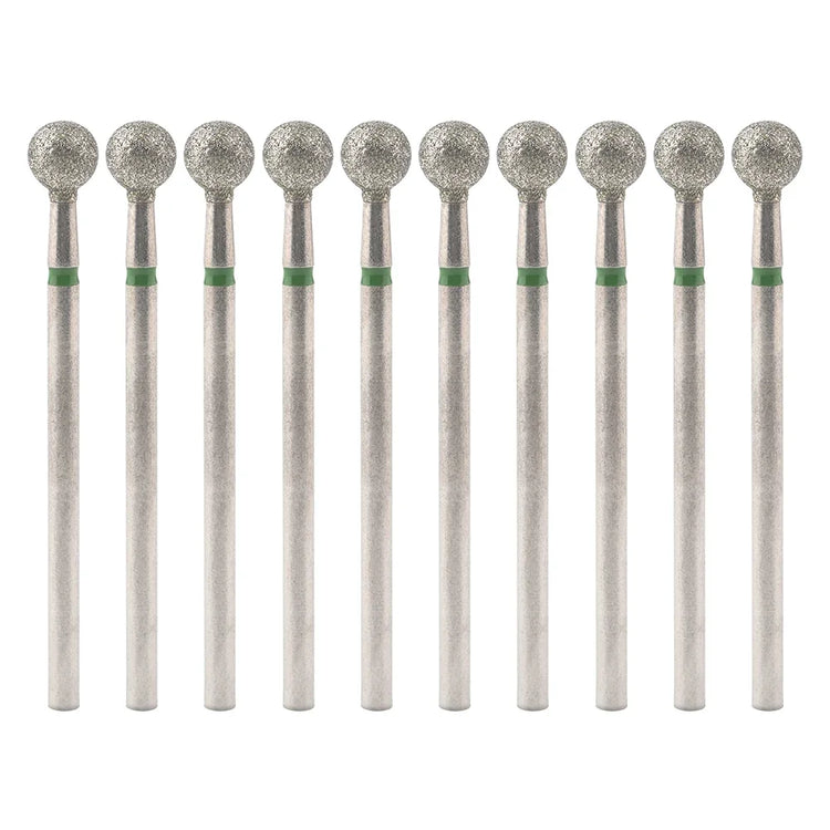 10Pcs Diamond Milling Cutter For Manicure Electric Nail Drill Bits Accessory Pedicure Machine Nail File Gel Remover Tool uñas Accesorios Y Herramientas