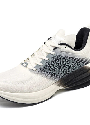 ONEMIX Scarpe da corsa da uomo in stile cinese Traspirante Carattere di moda Vamp Cuscino d'aria Scarpe sportive Scarpe da ginnastica da passeggio all'aperto PlatiNum