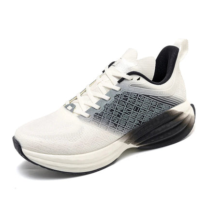 ONEMIX Scarpe da corsa da uomo in stile cinese Traspirante Carattere di moda Vamp Cuscino d'aria Scarpe sportive Scarpe da ginnastica da passeggio all'aperto PlatiNum