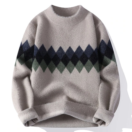 Winter Sweaters for male men thick O-neck sweater men Student youth sweaters autumn Men's wool Casual Knitwear Pullover